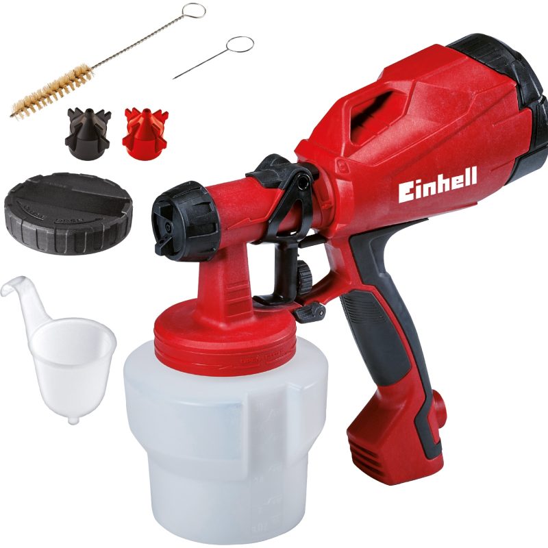 Pistol electric de pulverizat vopsea Einhell TC-SY 500 P, 500 W, debit 550 ml/min, vas 1000 ml