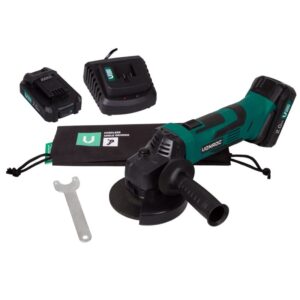 Polizor unghiular VONROC S2_AG501DC, 2x 2.0Ah 20V, diametru disc 115mm, maner lateral, cheie, 2x baterii 2.0Ah si incarcator rapid incluse