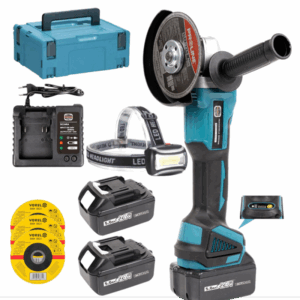 Set Polizor Unghiular (Flex) cu Acumulatori si Trepte de Viteza, 36V, 8 Ah, Lanterna pe cap inclusa, Campion®